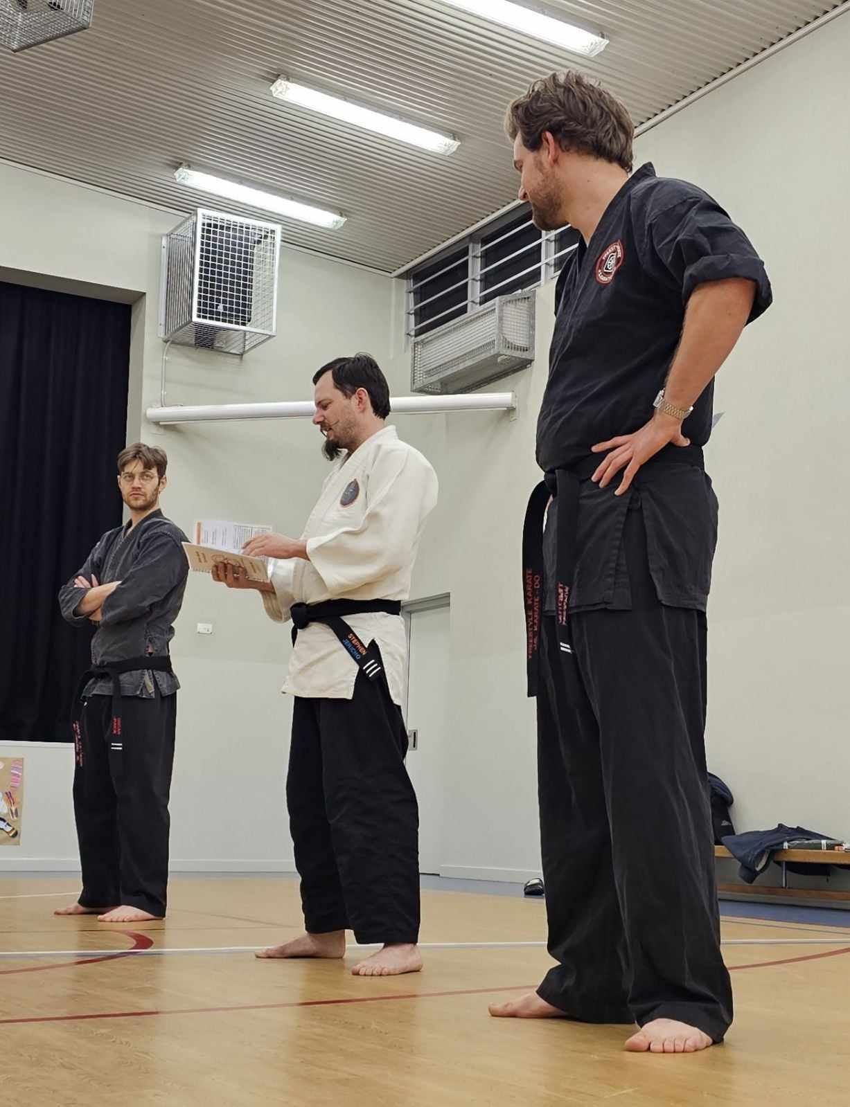 Karate Photo Three Black Belts Karate Photo Three Black Belts
